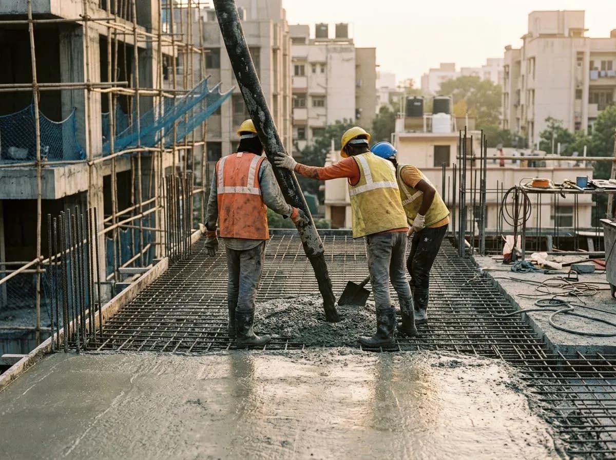 Terraces, slab pour
